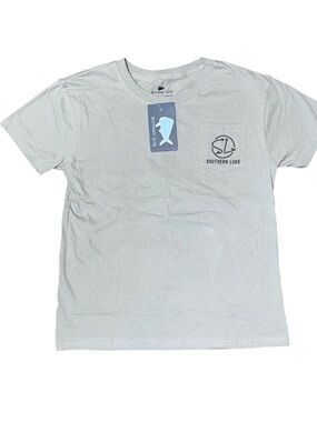 Southern Lure Grey Yeti Get Lost Pocket Short Sleeve Tee Shirt NWT Small